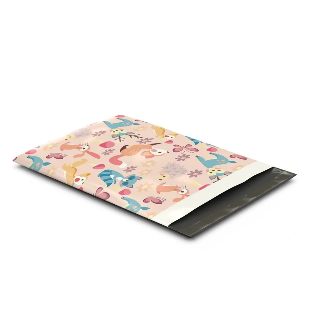 Woodland Critters Poly Mailers 10x13 Pack of 25